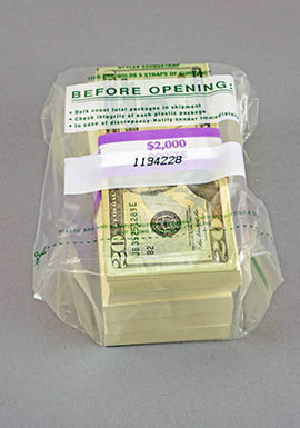 Tamper Evident One Strap Deposit Bag
